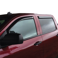 Westin 2014-2018 Chevy Silverado 1500 Crew Cab Wade In-Channel Wind Deflector 4pc - Smoke