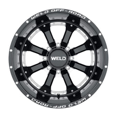 Weld Off-Road W125 20X10 Granada Eight 8X180 ET-18 BS4.75 Gloss Black MIL 124.3