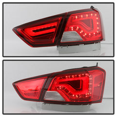 xTune 14-18 Chevy Impala (Excl 14-16 Limited) LED Tail Lights - Red Clear (ALT-JH-CIM14-LBLED-RC)