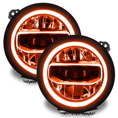 Oracle Jeep Wrangler JL/Gladiator JT RGB+W Headlight DRL Upgrade Kit - ColorSHIFT w/ BC1 Controller