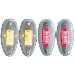 ANZO 1999-2014 Chevrolet Silverado 3500 LED Fender Light Kit Clear 2pc Amber / 2pc Red