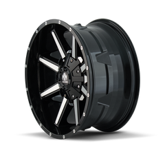 Mayhem 8104 Arsenal 20x9 / 8x165.1 BP / 0mm Offset / 130.8mm Hub Black/Machined Face Wheel