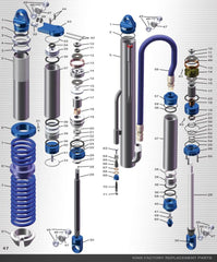 King Shocks Long Fin Res Cylinder 3.0/3.5 12.5in Long 3.5in OD