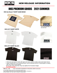 HKS A/R T-SHIRT XXL/BLACK