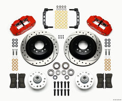 Wilwood Narrow Superlite 6R Front Hub & 1PC Rtr Kit 12.88in Dril -Red 74-80 Pinto/Mustang II