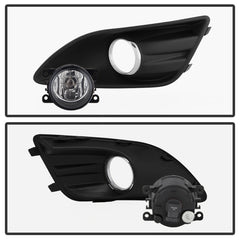 Spyder Ford C-Max 2013-2015 OEM Fog Light W/Universal Switch- Clear FL-FCMAX2013-C