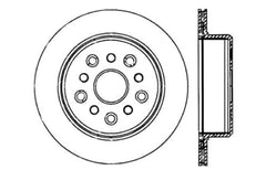 StopTech 93-98 Toyota Supra Turbo Drilled Left Rear Cryo Rotor