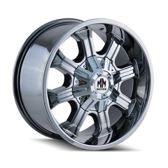 Mayhem 8102 Beast 20x9 / 8x180 BP / 0mm Offset / 124.1mm Hub Chrome Wheel