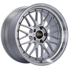 BBS LM 19x9.5 5x120 ET48 Diamond Silver Center Diamond Cut Lip Wheel -82mm PFS/Clip Required