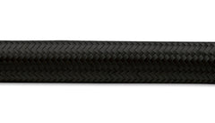 Vibrant -6 AN Black Nylon Braided Flex Hose (2 foot roll)
