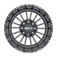 Weld Off-Road W121 20X12 Scorch 8X170 ET-44 BS4.75 Gloss Black MIL 125.1