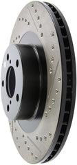 StopTech 02-10 Subaru WRX Slotted & Drilled Left Front Rotor (exc. STi)