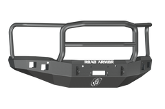 Road Armor 14-15 GMC 1500 Stealth Front Winch Bumper w/Lonestar Guard - Tex Blk