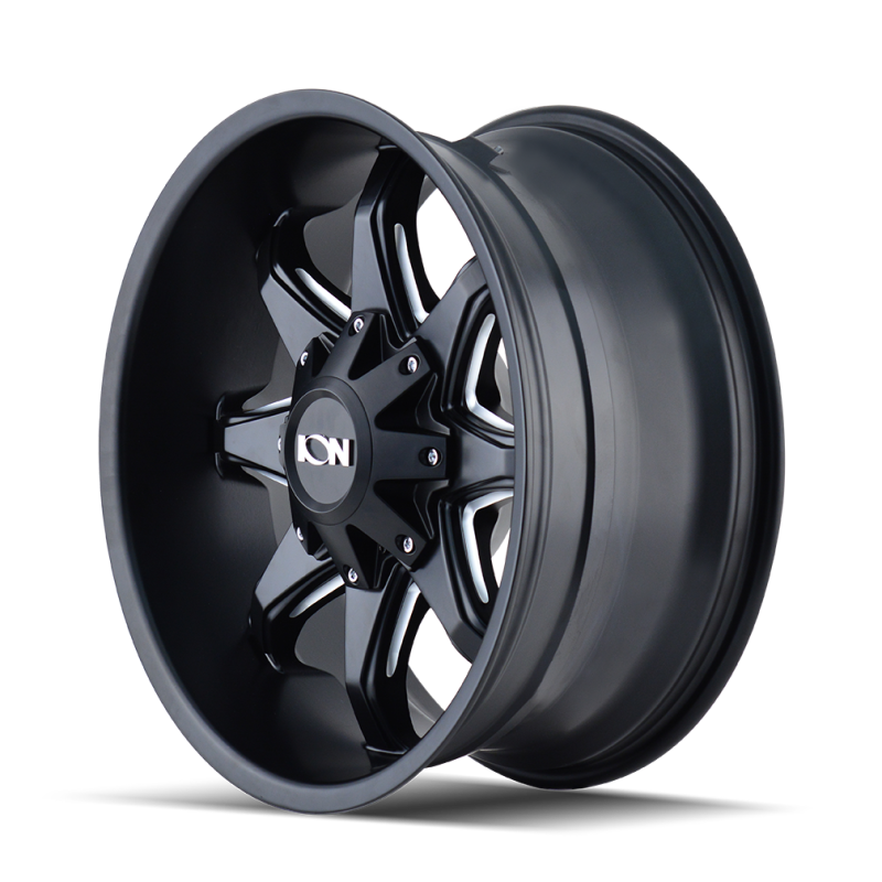 ION Type 181 18x9 / 5x139.7 BP / 18mm Offset / 110mm Hub Satin Black/Milled Spokes Wheel