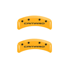 MGP 4 Caliper Covers Engraved F & R Gen 4/Camaro Yellow Finish Black Char 1997 Chevrolet Camaro