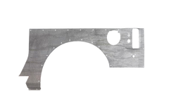 Road Armor 07-18 Jeep Wrangler JK 2DR Defender Body Armor Rear Skin - Raw