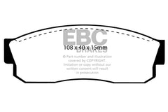 EBC 83-86 Nissan Pulsar 1.5 Turbo Redstuff Front Brake Pads