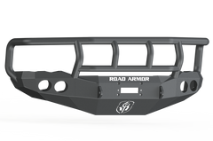 Road Armor 02-05 Dodge 1500 Stealth Front Winch Bumper w/Titan II Guard - Tex Blk