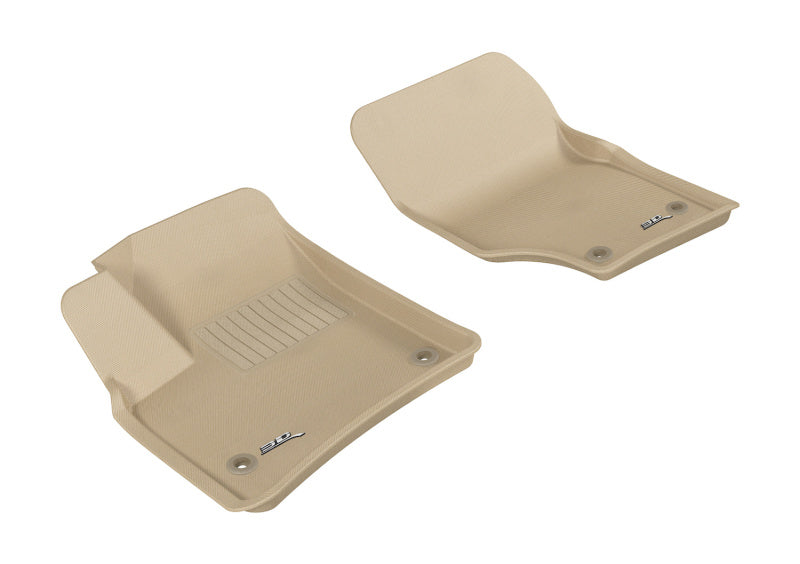 3D MAXpider 2003-2010 Porsche/Volkswagen Cayenne/Touareg Kagu 1st Row Floormat - Tan
