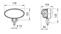 Hella Work Lamp Na 0Gr Md1224 Dt Ov902 1Gb