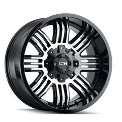 ION Type 144 17x9 / 8x165.1 BP / -12mm Offset / 125.2mm Hub Black/Machined Wheel