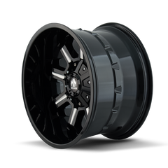 Mayhem 8105 Combat 20x12 / 6x135 BP / -44mm Offset / 106mm Hub Black w/ Milled Spokes Wheel