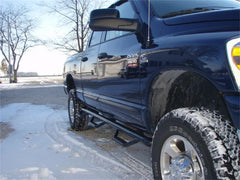 N-Fab Nerf Step 02-08 Dodge Ram 1500/2500/3500 Quad Cab 6.4ft Bed - Gloss Black - Bed Access - 3in