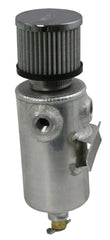 Moroso Breather Tank/Catch Can - 3/8in NPT Female & 1/2in NPT Female Fitting - Roll Bar Mount - Alum