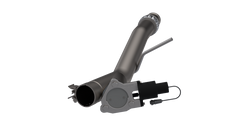 QTP 14-18 Chevrolet Silverado 1500 4.8L/5.3L EC/CC Standard Bed 3in 304SS Aggressor Cutout Mid Pipe