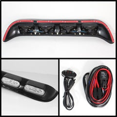 Spyder 4 Inch 4 Roof Oval Fog Lights W/Wire And Switch Clear FL-CH-GN148-C