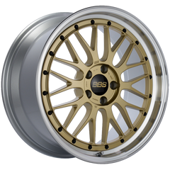 BBS LM 19x9 5x112 ET42 Gold Center Diamond Cut Lip Wheel -82mm PFS/Clip Required