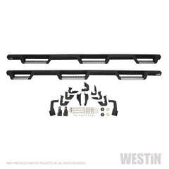 Westin/HDX 07-18 Chevrolet Silverado 1500 Crew (5.5ft) (Excl Classic) Drop WTW Nerf Step Bars - Blk