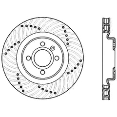 StopTech 13-17 Land Rover Range Rover Premium High Carbon Brake Rotor - Front