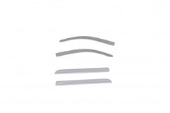 AVS 15-18 Chevy Silverado 1500 Crew Cab Low Profile Color Match Ventvisors 4pc - Silver Ice Metallic