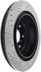 StopTech 07-10 GMC Sierra (w/ Rear Drum) / 07-09 GMC Yukon Rear Left Slotted & Drilled Rotor