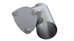 QTP 3.5in Weld-On QTEC Exhaust Cutout Y-Pipe