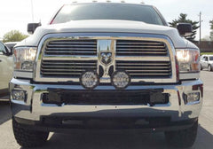 N-Fab Light Bar 10-17 Dodge Ram 2500/3500 - Tex. Black - Light Tabs