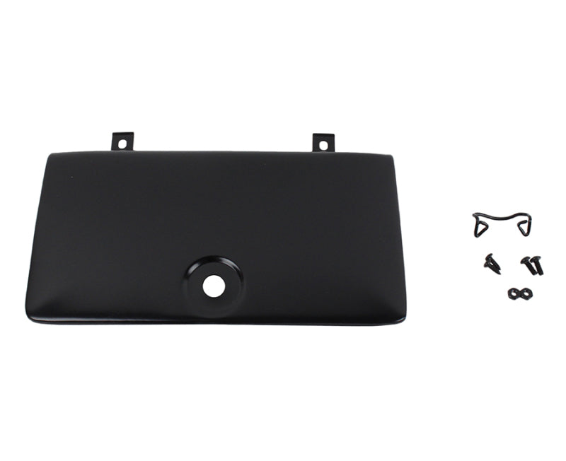 Kentrol 72-86 Jeep CJ Glove Box Door Use with OE Key Lock - Powdercoat Black