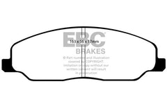 EBC 05-10 Ford Mustang 4.0 Greenstuff Front Brake Pads