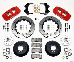 Wilwood AERO6 Front Hub Kit 14.00 Drilled-Red WWE ProSpindle