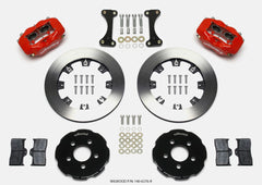 Wilwood Forged Dynalite Front Hat Kit 12.19in Red 00-04 PT Cruiser/03-04 SRT/4