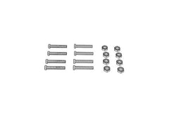 BAK System Folding Panels Mounting Repalcement Hardware - Qty 8 Nuts / 8 Screws