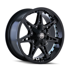 Mayhem 8060 Missile 18x9 / 8x165.1 BP / 18mm Offset / 130.8mm Hub Black Wheel