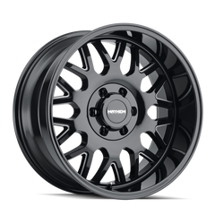 Mayhem 8110 Tripwire 20x10 / 6x139.7 BP / -19mm Offset / 106mm Hub Black w/ Milled Spokes Wheel