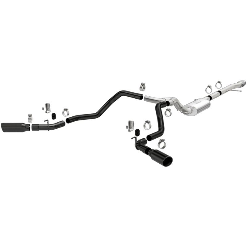 MagnaFlow 2019 Chevy Silverado 1500 V8 5.3L Street Series Dual Split Exit Exhaust w/ Black Tips