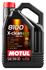Motul 5L Synthetic Engine Oil 8100 5W30 X-Clean EFE