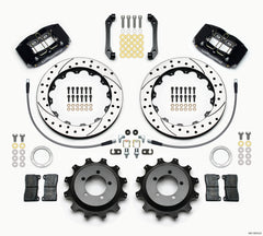 Wilwood Dynapro Radial Rear Kit 12.88in Drilled 2006-2007 Subaru WRX w/Lines