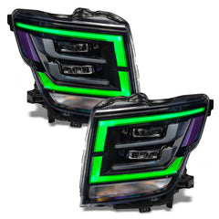 Oracle 21-22 Nissan Titan RGB+W Headlight DRL Upgrade - ColorSHIFT w/ BC1 Controller