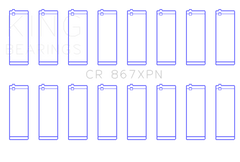 King GM 265CI 4.3L V8/283CI 4.7L V8/302CI 5.0L V8 (Size STD) Tri-Metal Performance Rod Bearing Set