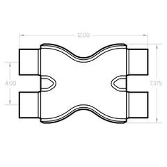 MagnaFlow Smooth Trans X 2.25/2.25 X 12 SS